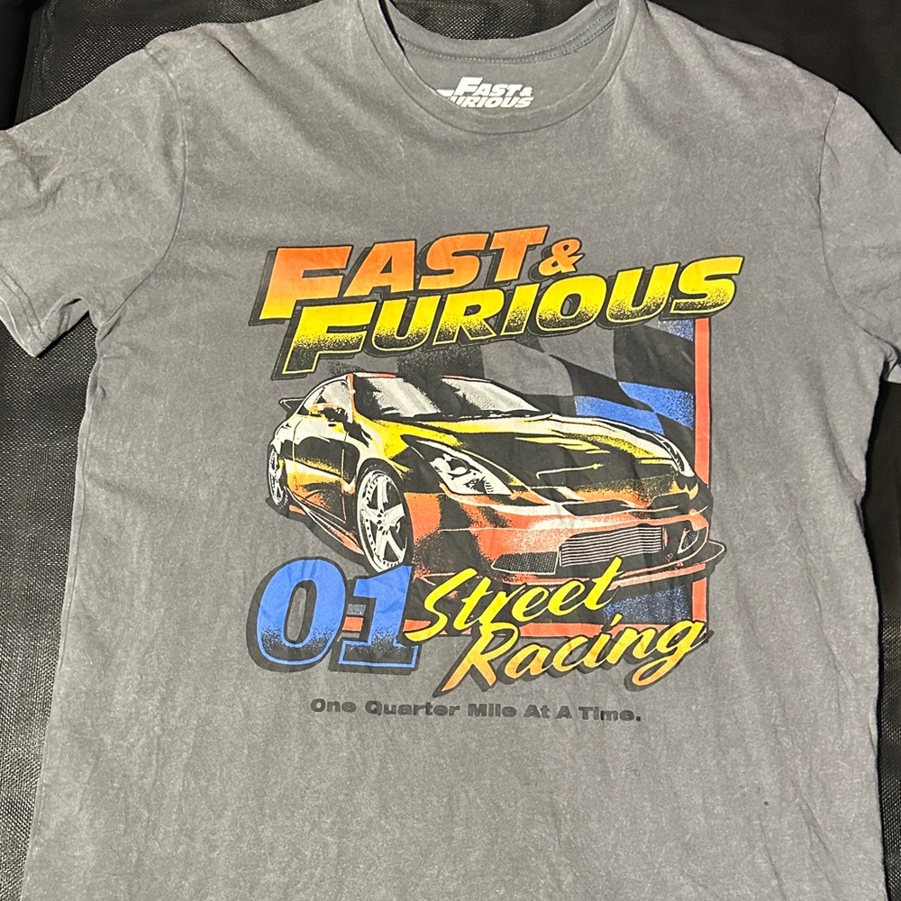 Fast and furious Gray Tee